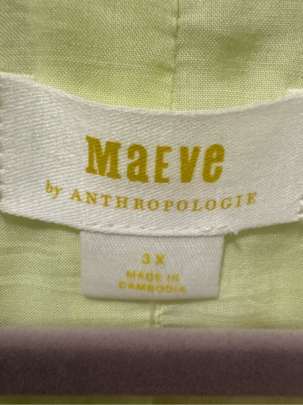 Maeve by Anthropologie Linen Blend Blazer 3X - Picture 5 of 6